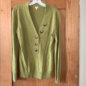 J. Crew wool shawl sweater